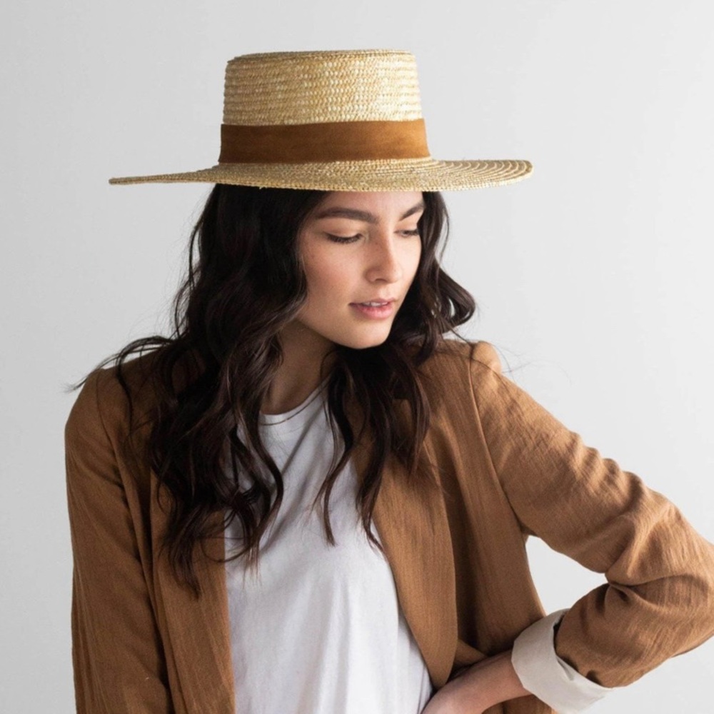 Brand New GiGi Pip Straw Boater Hat
